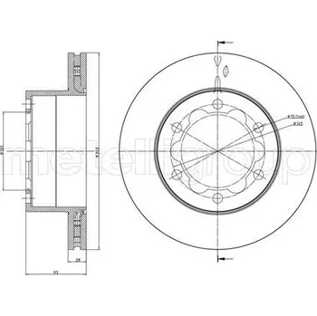Brzdový kotouč Brzdový kotouč METELLI 23-0880