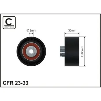 Auto-moto Vratná/vodicí kladka, ozubený řemen CAFFARO 23-33