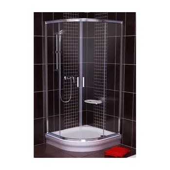 Sprchový kout Blix BLCP 4 80 bright alu/Transparent kruhový posuvný sprch.kout 4-dílný,lesk