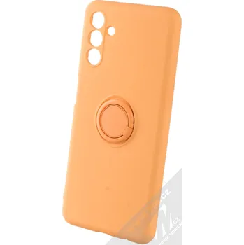 Pouzdro na mobilní telefon 1Mcz Grip Ring Skinny ochranný kryt s držákem na prst pro Samsung Galaxy A04s, Galaxy A13 5G oranžová (orange)