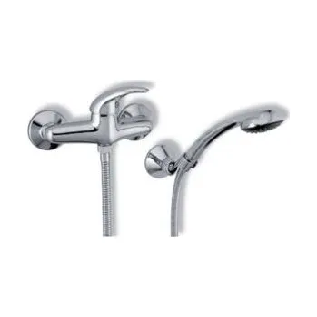 Vodovodní baterie METALIA sprchová nástěnná 55260/1.0M 150mm bez přísluš. chrom/modrá