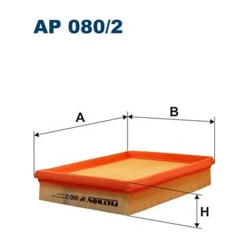 Vzduchový filtr Vzduchový filtr FILTRON AP 080/2