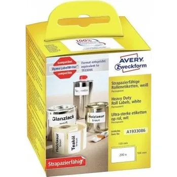 Kotouček do pokladny a tiskárny štítků Avery-Zweckform etikety (role) 159 x 104 mm fólie bílá 1 ks A1933086 univerzální etikety