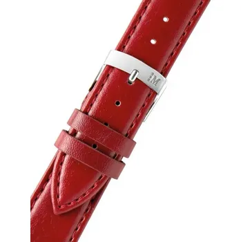 Řemínek na hodinky Kožený řemínek Morellato Gelso 4219A97.081 M, červený, ekokůže