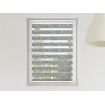 Roleta FEXI Zatemňovací Roleta Den a noc, Luxus nature šedá bříza, A 01501 v MAXI kazetě, 150x30 cm