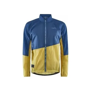 Cyklistická bunda CRAFT ADV Offroad Wind M modrá se žlutou 1910572-372542 L; Modrá bunda + DÁREK DLE VÝBĚRU!