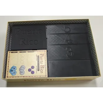 Příslušenství k deskovým hrám 3D tisk Podřipsko Puerto Rico Insert (černý)