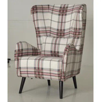 Křeslo STYLE HOME Retro křeslo ušák Wing Potah: Látka