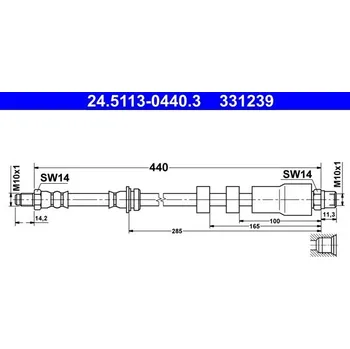 Brzdová hadice Brzdová hadice ATE 24.5113-0440.3