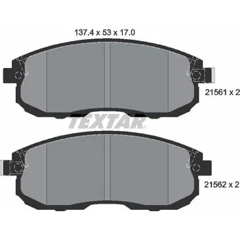 Brzdová destička Sada brzdových destiček, kotoučová brzda TEXTAR 2156201