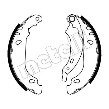 Auto-moto Sada brzdových čelistí METELLI 53-0356