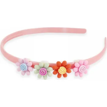 Čelenka Čelenka do vlasů s kytičkami Barva: středně růžová