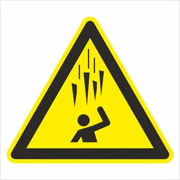 Nebezpečí padajícího ledu ISO 7010 plast 0,5 mm 200x200 mm