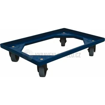 Vozík 4 ot.kolečka guma - modrý 4420227