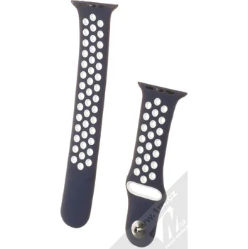 Řemínek na hodinky 1Mcz Dots Double silikonový řemínek pro Apple Watch 1/2/3/4/5/6/7/SE 42/44/45mm 37467