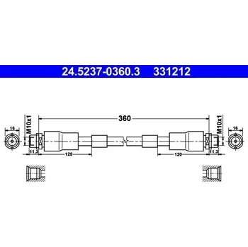 Brzdová hadice Brzdová hadice ATE 24.5237-0360.3