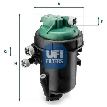 Palivový filtr Palivový filtr UFI 55.173.00