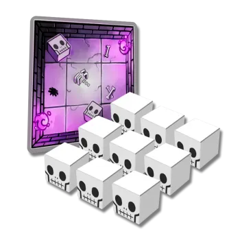 Desková hra Phase Shift Games Dungeon Drop - Skeleton Skulls