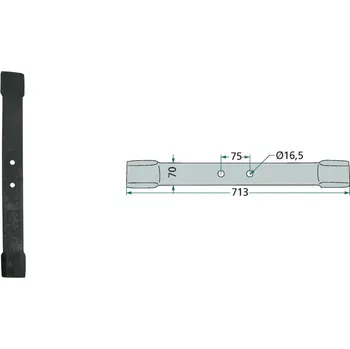 Mulčovací nůž pro Ilmer, 713/10/16,5 mm