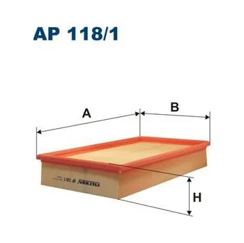 Filtr do auta Vzduchový filtr FILTRON AP 118/1