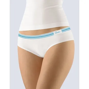 Kalhotky Dámské kalhotky Gina 04028P bílá/dunaj M/L