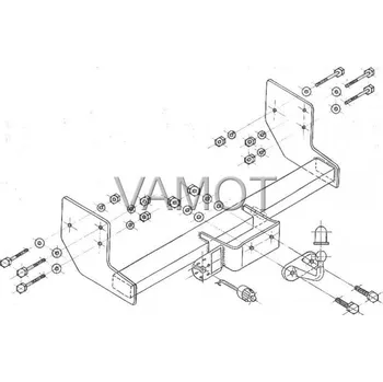 Tažné zařízení Tažné zařízení Mercedes Viano W 639 (2003 - 2014) (4818)