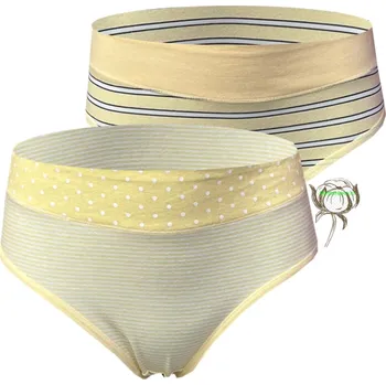 Kalhotky Dámské bavlněné kalhotky - Tinasan duo NBR05 (Balení/2ks) Barva: Žlutá, Velikost: M