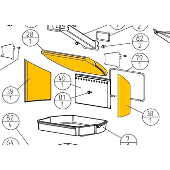 Krbová kamna JOTUL Sada vnitřních vermikulitových dílů pro F 160/ F 260; ND 10044934