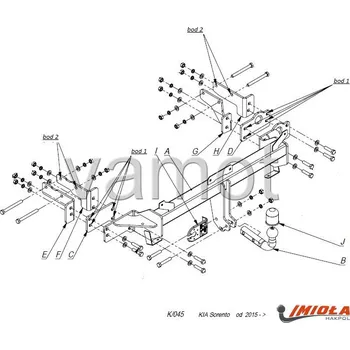 Tažné zařízení Tažné zařízení Kia Sorento (2015 - 2018) (5520)