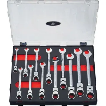 Klíč Sada ráčnových klíčů s kloubem - 12ks