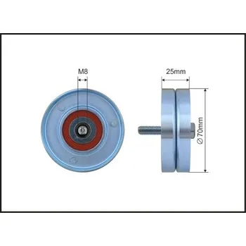 Vratná/vodicí kladka, klínový žebrový řemen CAFFARO 01-14
