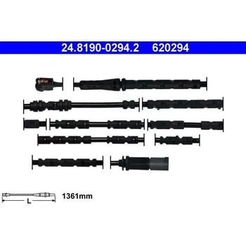 Auto-moto Výstražný kontakt, opotřebení obložení ATE 24.8190-0294.2