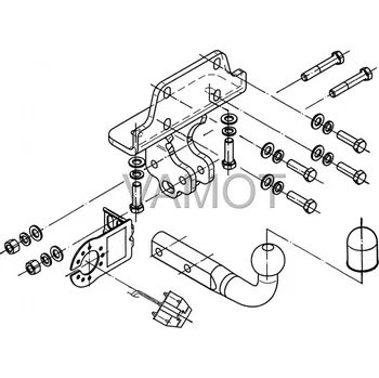 Tažné zařízení Tažné zařízení Toyota Land Cruiser 3D (J125) (2003 - 2009 (J125)) (5466)