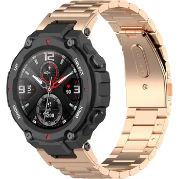 Ostatní příslušenství k chytrým hodinkám eses Kovový řemínek pro Xiaomi Amazfit T-Rex - Růžová zlatá