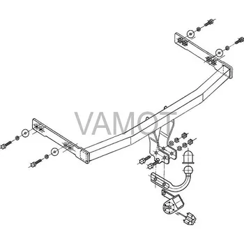 Tažné zařízení Tažné zařízení VW Golf IV, 3/5D (1997 - 2003 (IV)) (4103)