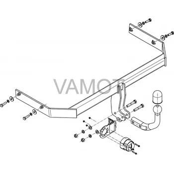 Tažné zařízení Tažné zařízení VW Polo 3/5D (2009 - 2017 (6R)) (1544)