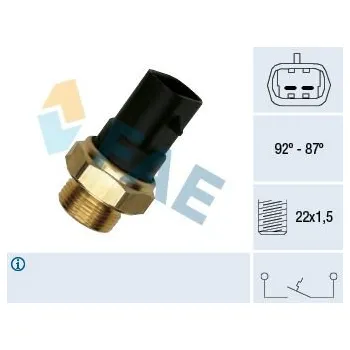 Ventilátor topení a klimatizace Teplotní spínač, větrák chladiče FAE 37220
