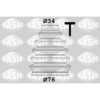 Sada měchů, hnací hřídel SASIC 1904033