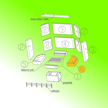 Krbová kamna HAAS-SOHN Cihla topeniště NOVARA spodní pravá; ND 0618018075507