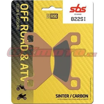 Brzdová destička Zadní brzdové destičky SBS 822SI - Artic Cat V2 4x4 Automatic LE, 650ccm - 05>