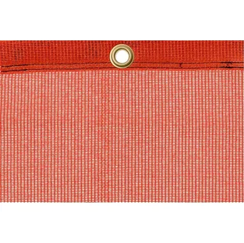 Krycí plachta Tenisová clona PE 200 g/m2 vč. karabin, fixní šířka 2,0 m, oranžová