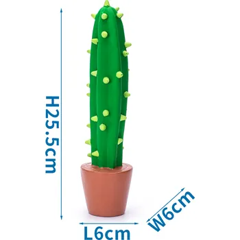 Hračka pro psa Kaktus 6x6x25cm - zelený