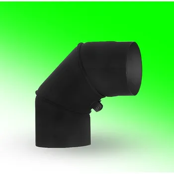 Kouřovod ROMOTOP Koleno ø 150 mm / 90-180°, stavitelné, černá