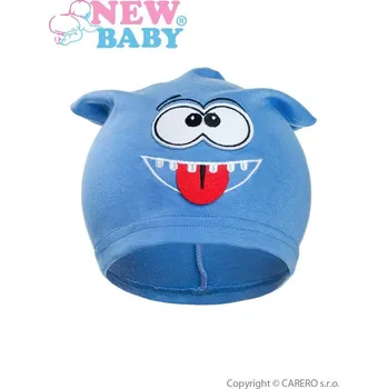 Kojenecká čepice NEW BABY Podzimní dětská čepička New Baby Smíšek světle-modrá vel. 110
