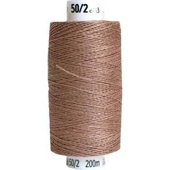 Nit Snový svět (83) Lněná nit na paličkování TEX33x2 hnědá