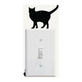 Made in China Samolepka k vypínači - kočka a myš "6"