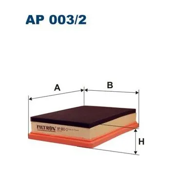 Vzduchový filtr Vzduchový filtr FILTRON AP 003/2