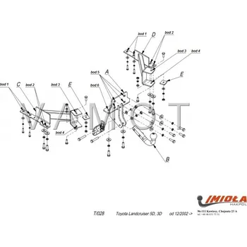 Tažné zařízení Tažné zařízení Toyota Landcruiser 5D J12 (2003 - 2009 (J120)) (5874)