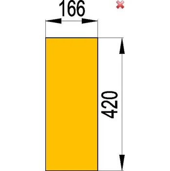 Krbová kamna HAAS+SOHN: Cihla č. 126 (sada 2 kusy); 30 x 166 x 420 mm