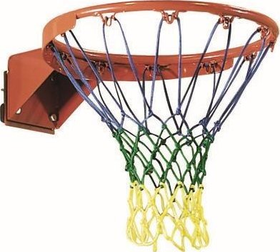 Basketbalová síťka PA 4 mm, tříbarevná